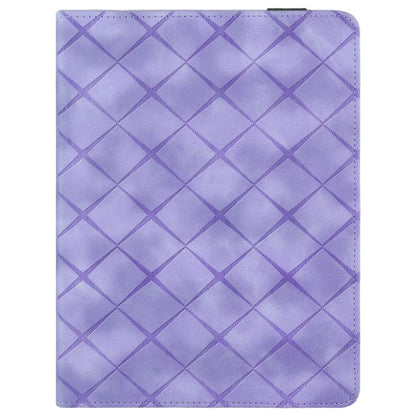 For iPad Air 13 2025 / 2024 / Pro 12.9 Rhombus Embossed Leather Smart Tablet Case(Purple) - iPad Air 13 2025 / 2024 Cases by buy2fix | Online Shopping UK | buy2fix