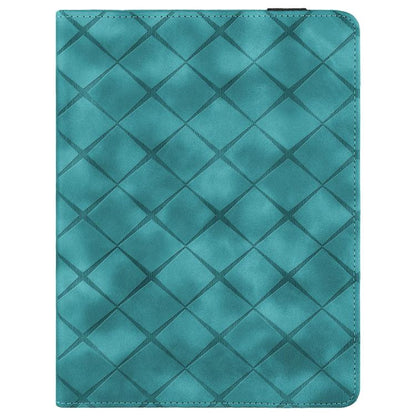 For iPad mini 6 / mini 2024 Rhombus Embossed Leather Smart Tablet Case(Green) - iPad mini 2024 Cases by buy2fix | Online Shopping UK | buy2fix
