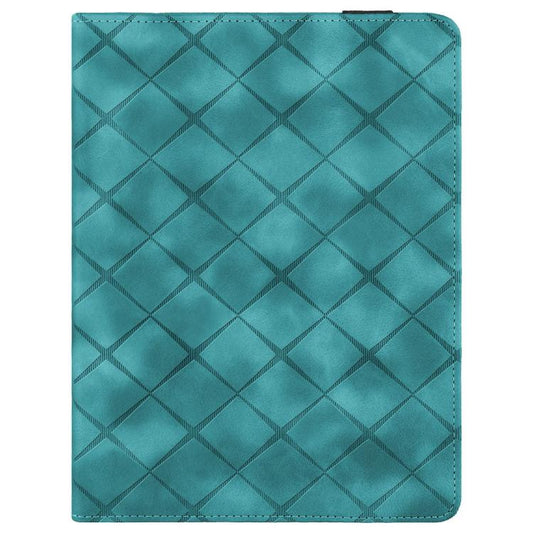 For iPad Pro 11 2024 Rhombus Embossed Leather Smart Tablet Case(Green) - iPad Pro 11 2024 Cases by buy2fix | Online Shopping UK | buy2fix