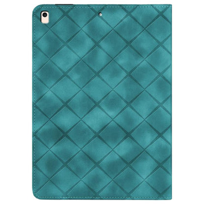 For iPad Air / Air 2 / 9.7 2017 / 2018 Rhombus Embossed Leather Smart Tablet Case(Green) - iPad 9.7 (2018) & (2017) Cases by buy2fix | Online Shopping UK | buy2fix