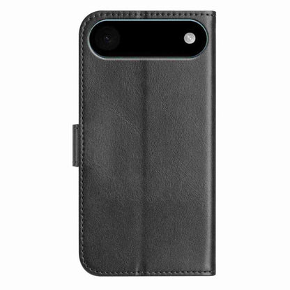 For iPhone Air Dual-Folded S-shape Leather Phone Case(Black) - iPhone Air Cases by buy2fix | Online Shopping UK | buy2fix