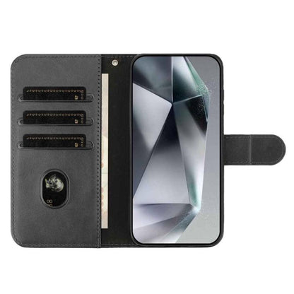 For iPhone Air Dual-Folded S-shape Leather Phone Case(Black) - iPhone Air Cases by buy2fix | Online Shopping UK | buy2fix