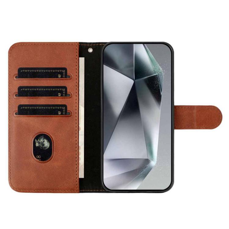 For iPhone Air Dual-Folded S-shape Leather Phone Case(Coffee) - iPhone Air Cases by buy2fix | Online Shopping UK | buy2fix