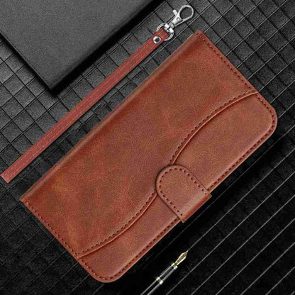 For iPhone Air Dual-Folded S-shape Leather Phone Case(Coffee) - iPhone Air Cases by buy2fix | Online Shopping UK | buy2fix