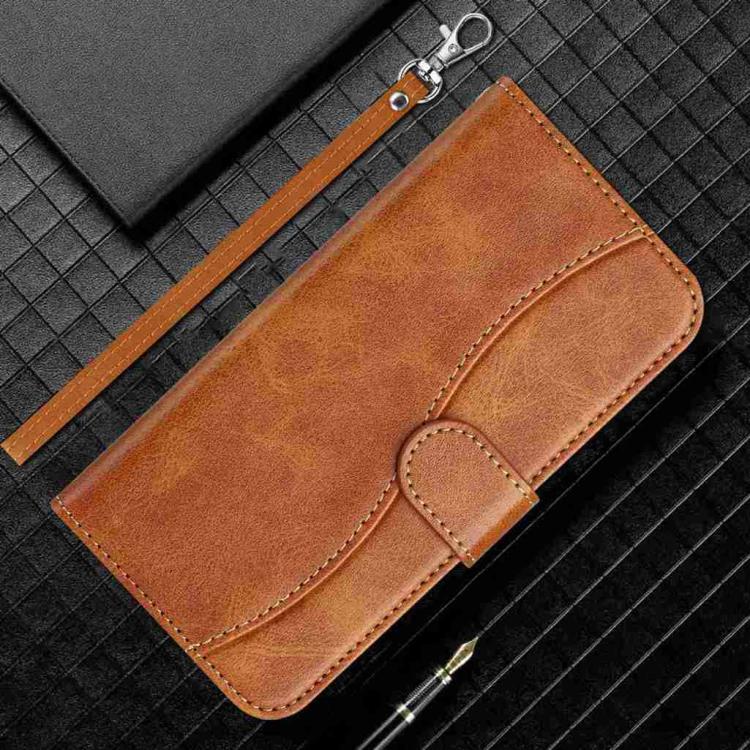 For iPhone Air Dual-Folded S-shape Leather Phone Case(Brown) - iPhone Air Cases by buy2fix | Online Shopping UK | buy2fix
