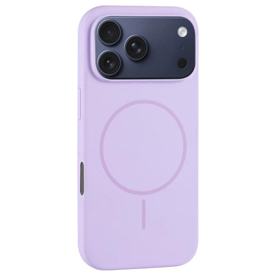 For iPhone 18 Pro Max / 17 Pro Max Large Hole Camera MagSafe Liquid Silicone Full Coverage Phone Case(Purple)