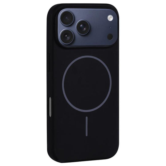 For iPhone 18 Pro / 17 Pro Large Hole Camera MagSafe Liquid Silicone Full Coverage Phone Case(Black)