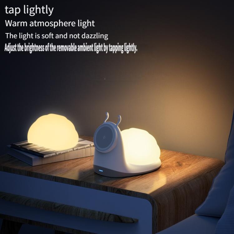 W11 Multifunctional Magnetic Wireless Charger with Night Light(White) - Wireless Charger by buy2fix | Online Shopping UK | buy2fix