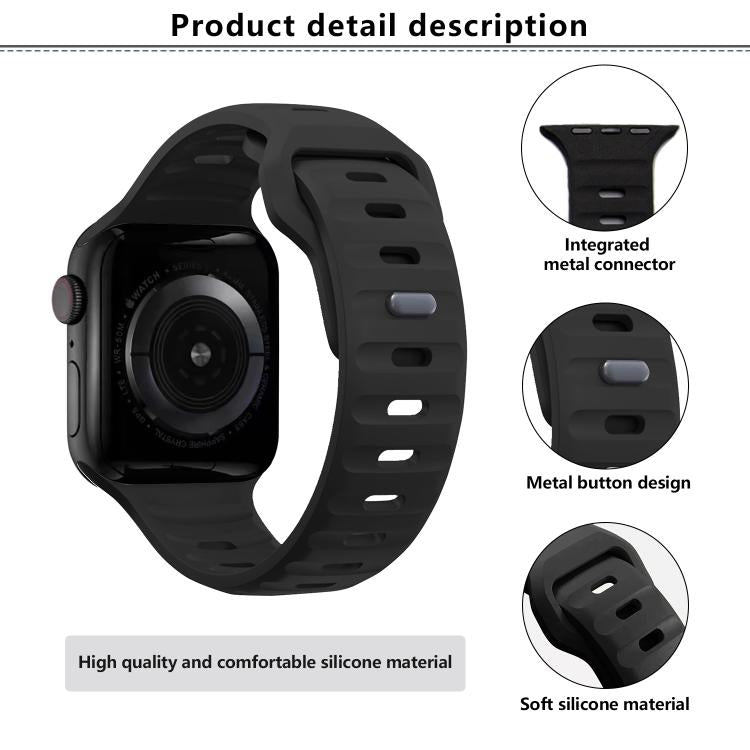 For Apple Watch 42mm / 41mm / 40mm / 38mm Kalebol Sport Silicone Strap(White) - Watch Bands by Kalebol | Online Shopping UK | buy2fix