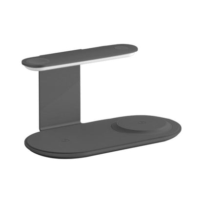 V2206 3 in 1 15W Wireless Charger with Night Light(Black) - Wireless Charger by buy2fix | Online Shopping UK | buy2fix