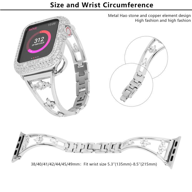 For Apple Watch 42mm / 41mm / 40mm / 38mm Kalebol Zirconia Watch Strap(Black) - Watch Bands by Kalebol | Online Shopping UK | buy2fix