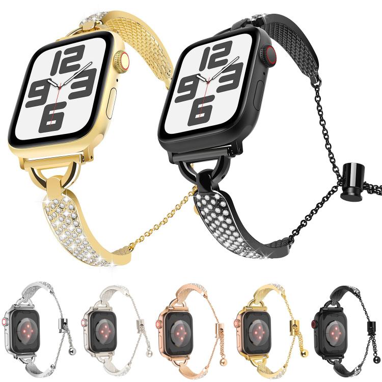 For Apple Watch 42mm / 41mm / 40mm / 38mm Kalebol Stone Curved Zinc Alloy Strap(Starlight) - Watch Bands by Kalebol | Online Shopping UK | buy2fix