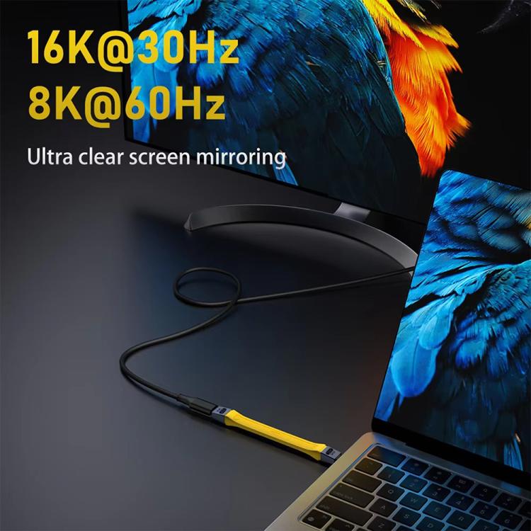 240W 8K 80Gbps USB-C / Type-C to USB-C / Type-C For Thunderbolt 5 Full Function FPC Cable Data Cable(White) - USB-C & Type-C Cable by buy2fix | Online Shopping UK | buy2fix