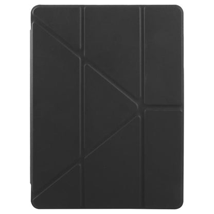 For iPad mini 6 / mini 2024 ZGA Genre Series Y-Fold Leather Tablet Case with Pen Slot(Black) - iPad mini 2024 Cases by ZGA | Online Shopping UK | buy2fix