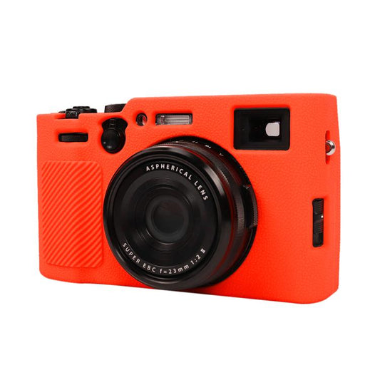 For FUJIFILM X100VI Litchi Texture Soft Silicone Protective Case(Red) - Protective Case by buy2fix | Online Shopping UK | buy2fix