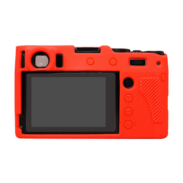 For FUJIFILM X100VI Litchi Texture Soft Silicone Protective Case(Red) - Protective Case by buy2fix | Online Shopping UK | buy2fix