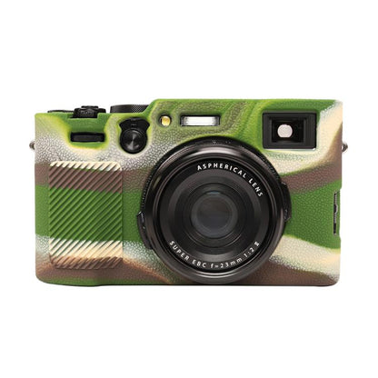 For FUJIFILM X100VI Litchi Texture Soft Silicone Protective Case(Camouflage) - Protective Case by buy2fix | Online Shopping UK | buy2fix