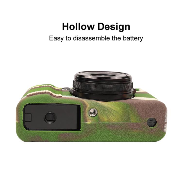 For FUJIFILM X100VI Litchi Texture Soft Silicone Protective Case(Camouflage) - Protective Case by buy2fix | Online Shopping UK | buy2fix