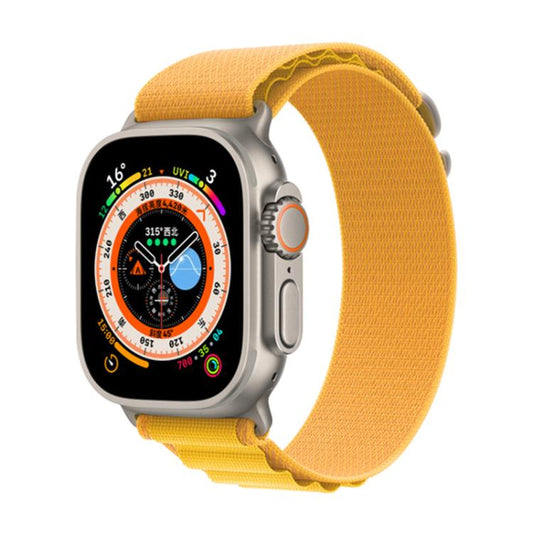 For Apple Watch 42mm / 41mm / 40mm / 38mm Kalebol Aline Nylon Loop Watch Band(Yellow) - Watch Bands by Kalebol | Online Shopping UK | buy2fix