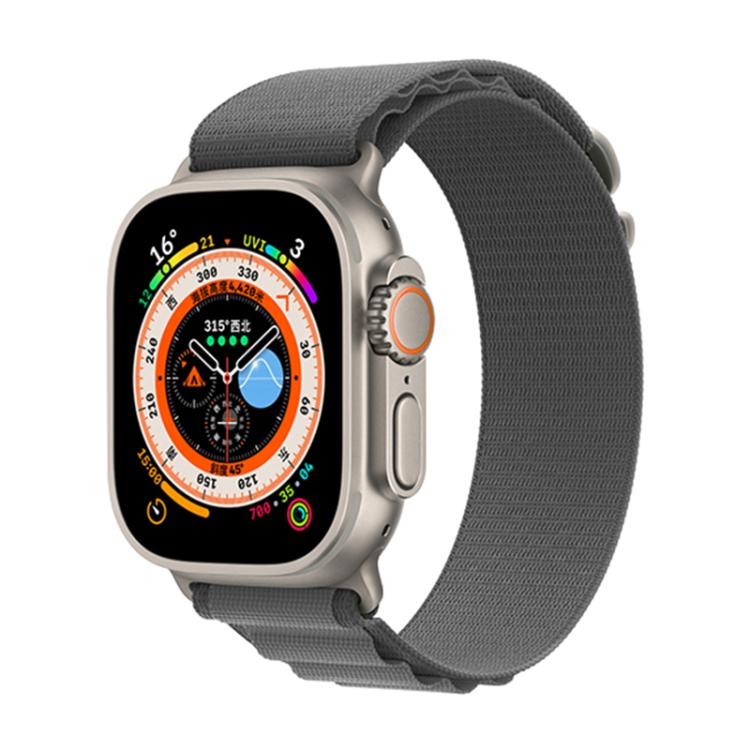 For Apple Watch 42mm / 41mm / 40mm / 38mm Kalebol Aline Nylon Loop Watch Band(Light Grey) - Watch Bands by Kalebol | Online Shopping UK | buy2fix