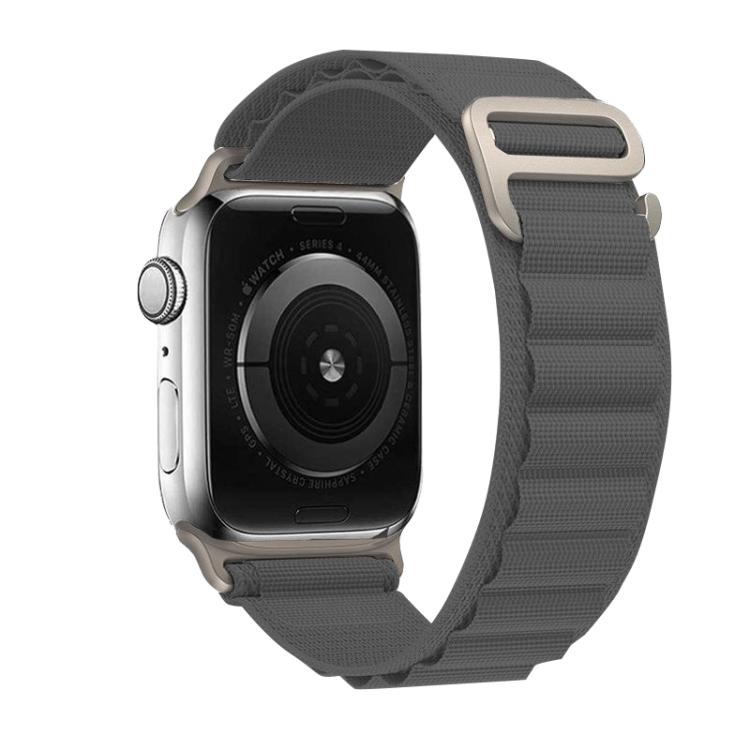 For Apple Watch 42mm / 41mm / 40mm / 38mm Kalebol Aline Nylon Loop Watch Band(Light Grey) - Watch Bands by Kalebol | Online Shopping UK | buy2fix
