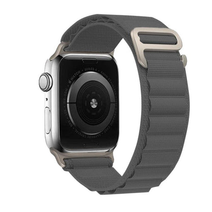 For Apple Watch 42mm / 41mm / 40mm / 38mm Kalebol Aline Nylon Loop Watch Band(Light Grey) - Watch Bands by Kalebol | Online Shopping UK | buy2fix
