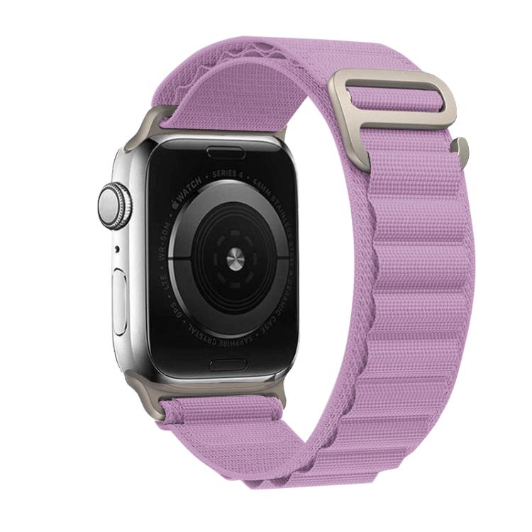 For Apple Watch 42mm / 41mm / 40mm / 38mm Kalebol Aline Nylon Loop Watch Band(Light Purple) - Watch Bands by Kalebol | Online Shopping UK | buy2fix