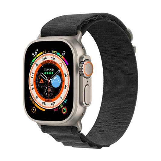 For Apple Watch 42mm / 41mm / 40mm / 38mm Kalebol Aline Nylon Loop Watch Band(Dark Grey) - Watch Bands by Kalebol | Online Shopping UK | buy2fix