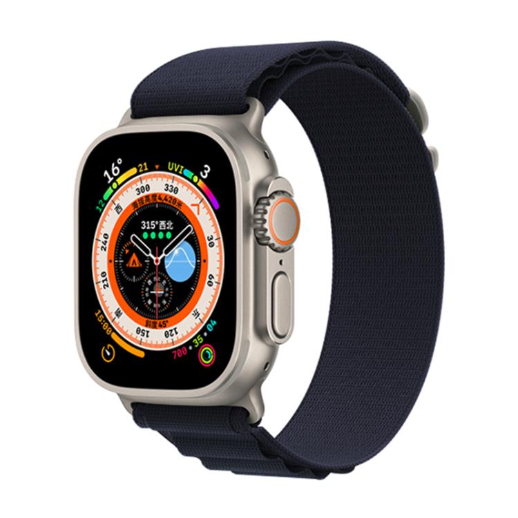 For Apple Watch 42mm / 41mm / 40mm / 38mm Kalebol Aline Nylon Loop Watch Band(Midnight Blue) - Watch Bands by Kalebol | Online Shopping UK | buy2fix