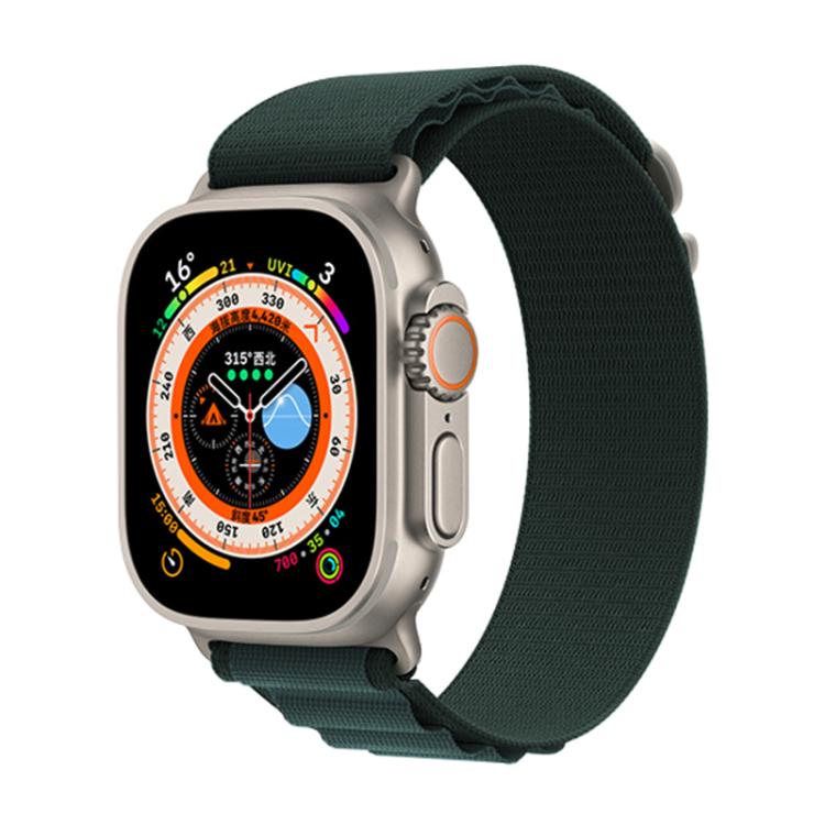 For Apple Watch 42mm / 41mm / 40mm / 38mm Kalebol Aline Nylon Loop Watch Band(Forest Green) - Watch Bands by Kalebol | Online Shopping UK | buy2fix