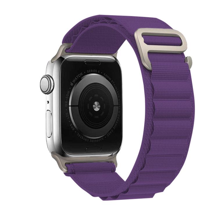 For Apple Watch 42mm / 41mm / 40mm / 38mm Kalebol Aline Nylon Loop Watch Band(Dark Purple) - Watch Bands by Kalebol | Online Shopping UK | buy2fix