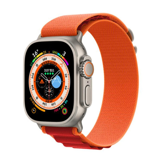 For Apple Watch 42mm / 41mm / 40mm / 38mm Kalebol Aline Nylon Loop Watch Band(Orange+Red) - Watch Bands by Kalebol | Online Shopping UK | buy2fix