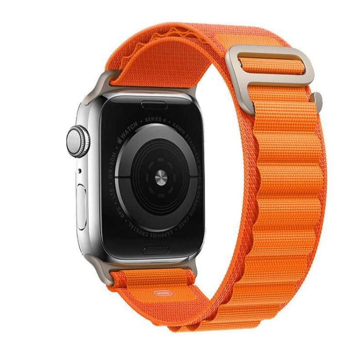 For Apple Watch 42mm / 41mm / 40mm / 38mm Kalebol Aline Nylon Loop Watch Band(Orange) - Watch Bands by Kalebol | Online Shopping UK | buy2fix