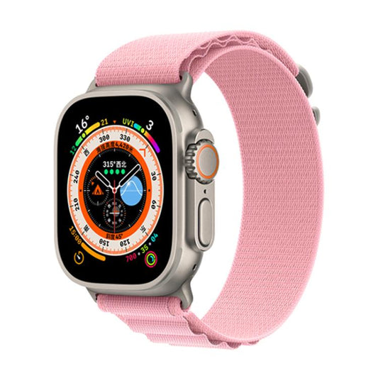 For Apple Watch 42mm / 41mm / 40mm / 38mm Kalebol Aline Nylon Loop Watch Band(Pink) - Watch Bands by Kalebol | Online Shopping UK | buy2fix