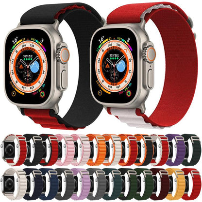 For Apple Watch 42mm / 41mm / 40mm / 38mm Kalebol Aline Nylon Loop Watch Band(Pink) - Watch Bands by Kalebol | Online Shopping UK | buy2fix
