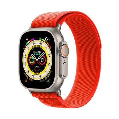 For Apple Watch 42mm / 41mm / 40mm / 38mm Kalebol Wild Track Loop Nylon Watch Band(Orange) - Watch Bands by Kalebol | Online Shopping UK | buy2fix