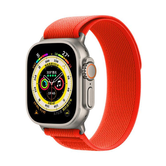For Apple Watch 42mm / 41mm / 40mm / 38mm Kalebol Wild Track Loop Nylon Watch Band(Orange) - Watch Bands by Kalebol | Online Shopping UK | buy2fix
