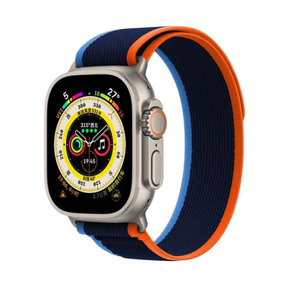 For Apple Watch 42mm / 41mm / 40mm / 38mm Kalebol Wild Track Loop Nylon Watch Band(Navy Blue) - Watch Bands by Kalebol | Online Shopping UK | buy2fix