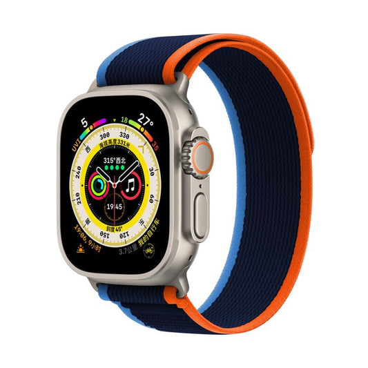 For Apple Watch 42mm / 41mm / 40mm / 38mm Kalebol Wild Track Loop Nylon Watch Band(Navy Blue) - Watch Bands by Kalebol | Online Shopping UK | buy2fix