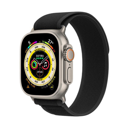 For Apple Watch 42mm / 41mm / 40mm / 38mm Kalebol Wild Track Loop Nylon Watch Band(Dark Black) - Watch Bands by Kalebol | Online Shopping UK | buy2fix