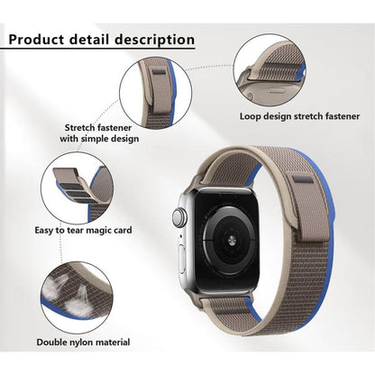 For Apple Watch 42mm / 41mm / 40mm / 38mm Kalebol Wild Track Loop Nylon Watch Band(Orange) - Watch Bands by Kalebol | Online Shopping UK | buy2fix