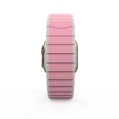 For Apple Watch 42mm / 41mm / 40mm / 38mm Kalebol Magnetic Silicone Strap(Pink) - Watch Bands by Kalebol | Online Shopping UK | buy2fix