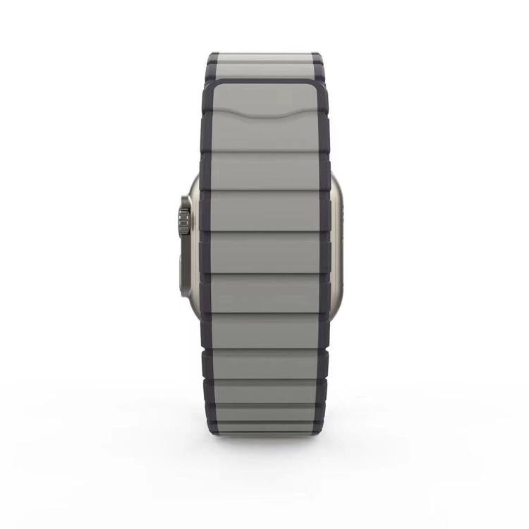 For Apple Watch 42mm / 41mm / 40mm / 38mm Kalebol Magnetic Silicone Strap(Grey) - Watch Bands by Kalebol | Online Shopping UK | buy2fix