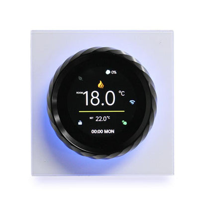 BHT-2007-P16-GA Water Heating  1.6 inch TFT Color Screen Threaded Knob Thermostat(White Black) - Thermostat & Thermometer by buy2fix | Online Shopping UK | buy2fix