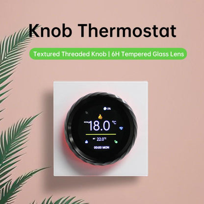 BHT-2007-P16-GA Water Heating  1.6 inch TFT Color Screen Threaded Knob Thermostat(White Black) - Thermostat & Thermometer by buy2fix | Online Shopping UK | buy2fix