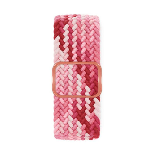For Apple Watch 42mm / 41mm / 40mm / 38mm Kalebol Eight Buckle Nylon Braided Watch Band(Strawberry Red) - Watch Bands by Kalebol | Online Shopping UK | buy2fix