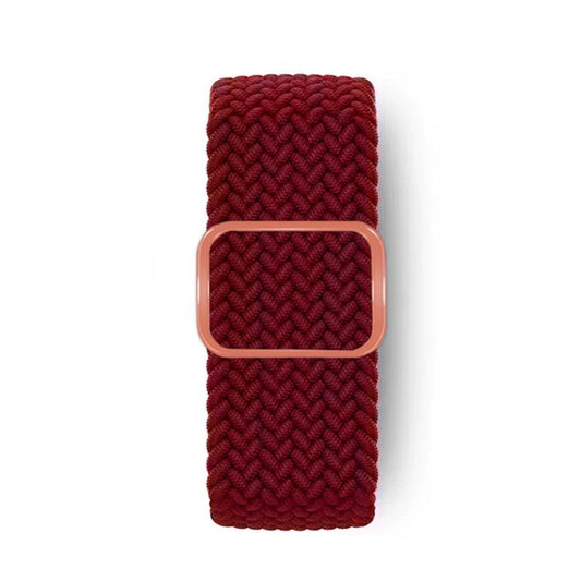For Apple Watch 42mm / 41mm / 40mm / 38mm Kalebol Eight Buckle Nylon Braided Watch Band(Wine Red) - Watch Bands by Kalebol | Online Shopping UK | buy2fix