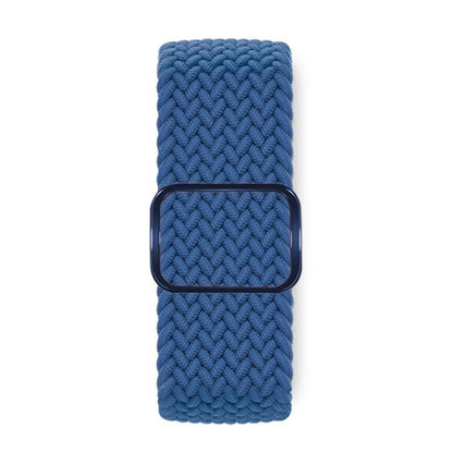For Apple Watch 42mm / 41mm / 40mm / 38mm Kalebol Eight Buckle Nylon Braided Watch Band(Cold Blue) - Watch Bands by Kalebol | Online Shopping UK | buy2fix