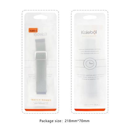 For Apple Watch 42mm / 41mm / 40mm / 38mm Kalebol Eight Buckle Nylon Braided Watch Band(Blueberry) - Watch Bands by Kalebol | Online Shopping UK | buy2fix