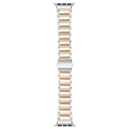 For Apple Watch 42mm / 41mm / 40mm / 38mm Kalebol Tooling Metal Zinc Alloy Watch Band(Silver Rose Gold) - Watch Bands by Kalebol | Online Shopping UK | buy2fix